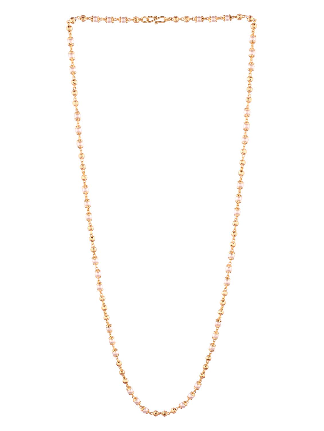white brass chain necklace - 15011224 - Zoom Image - 2