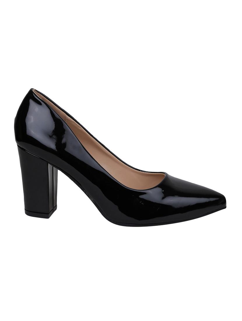 black patent leather slip on pumps - 15011608 - Zoom Image - 2