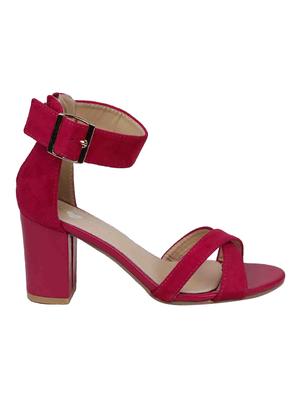 pink suede closed back sandals - 15011627 - Standard Image - 2