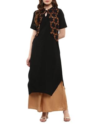 multi colored crepe combos kurta - 15011638 - Standard Image - 2