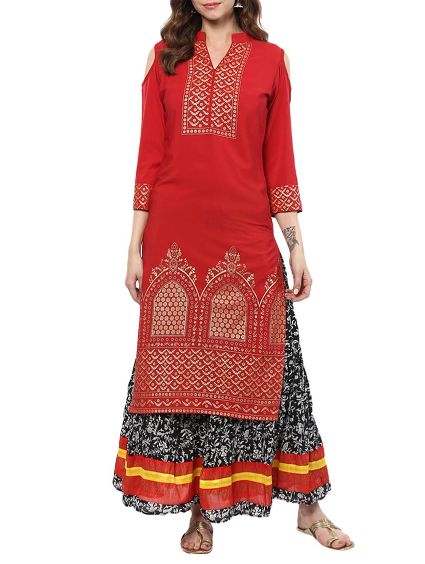 multi crepe combos kurta - 15011644 - Zoom Image - 2