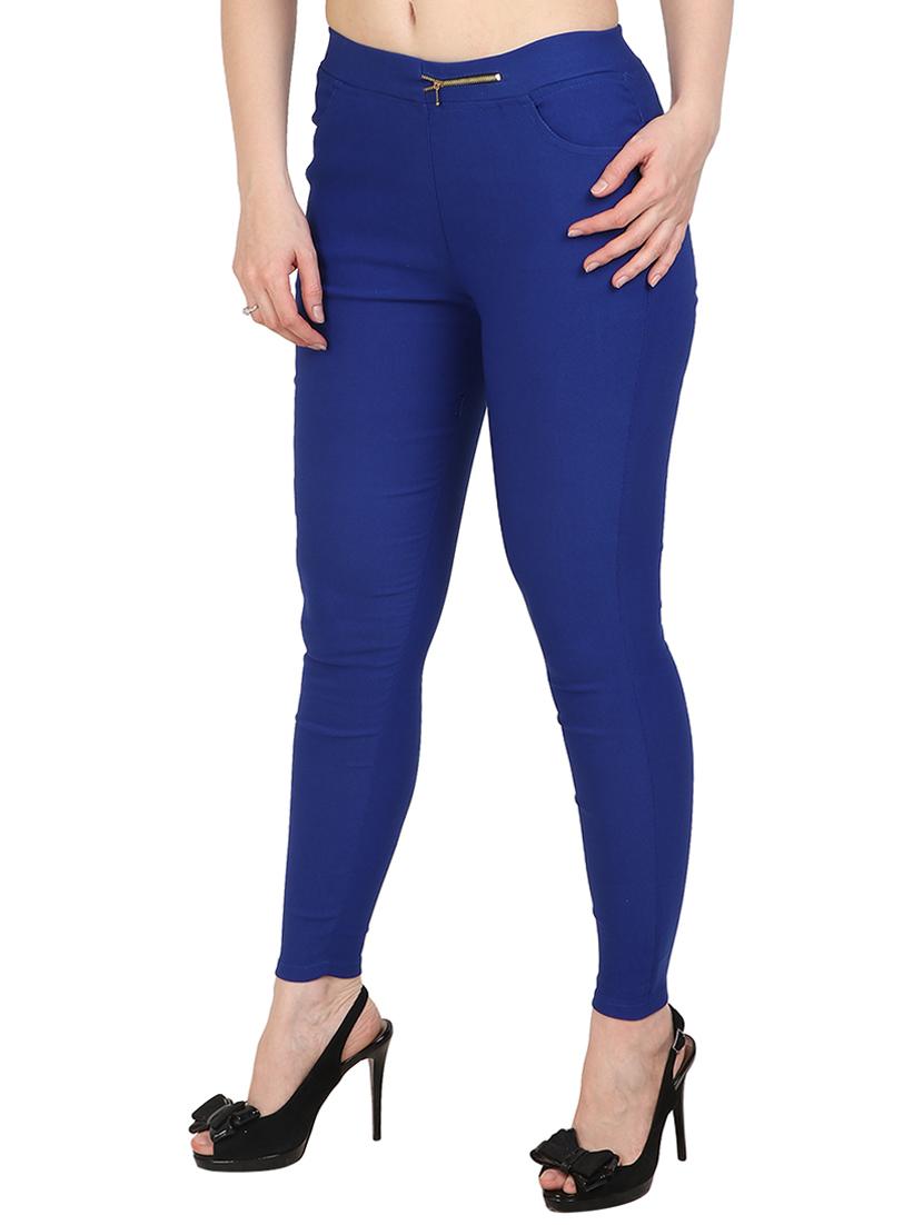 blue solid jeggings - 15012441 - Zoom Image - 2