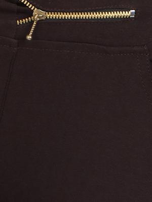 brown solid jeggings - 15012445 - Standard Image - 5
