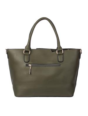 green leatherette regular handbag - 15012592 - Standard Image - 2