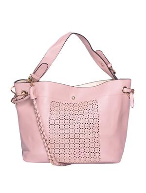 pink leatherette regular handbag - 15013312 - Standard Image - 2