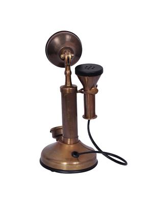 Antique Style Brass Telephone Non Working Only For Decorative - 15013596 - Standard Image - 2
