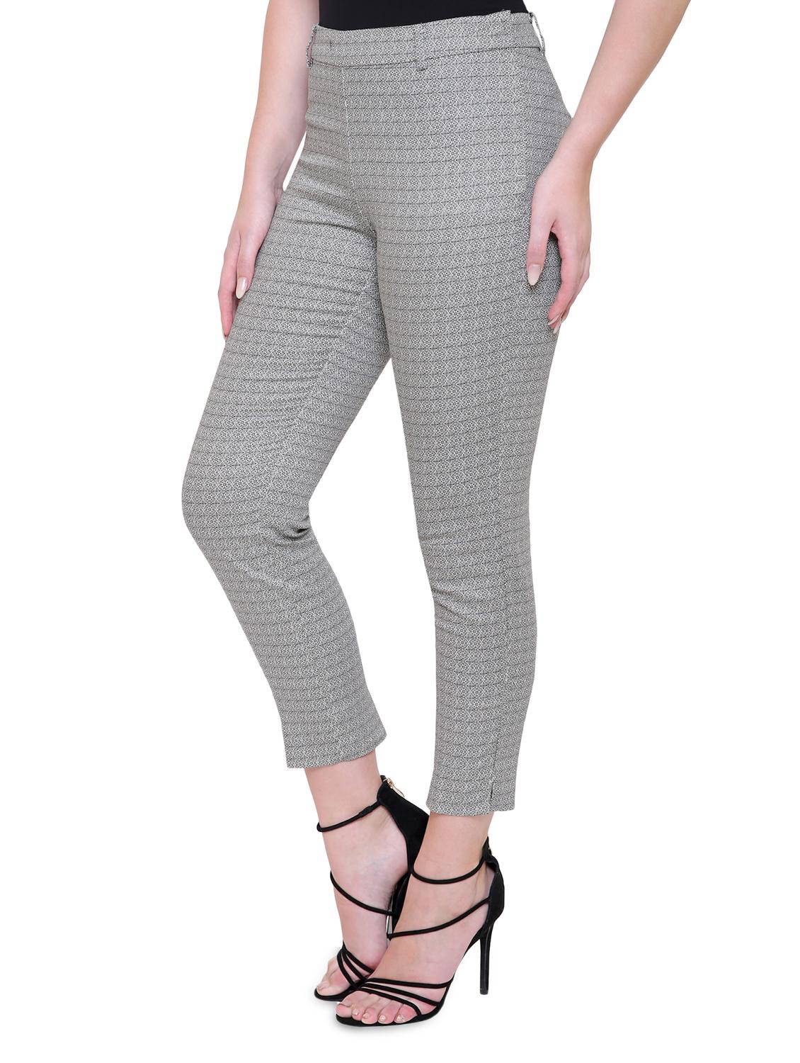 grey printed trouser - 15013761 - Zoom Image - 2