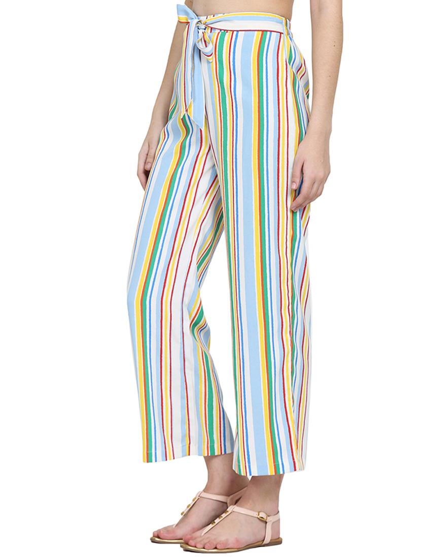 green striped palazzo - 15014232 - Zoom Image - 2