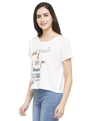 white printed tee - 15015017 - Standard Image - 2