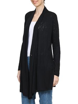 solid black viscose shrug - 15015827 - Standard Image - 2