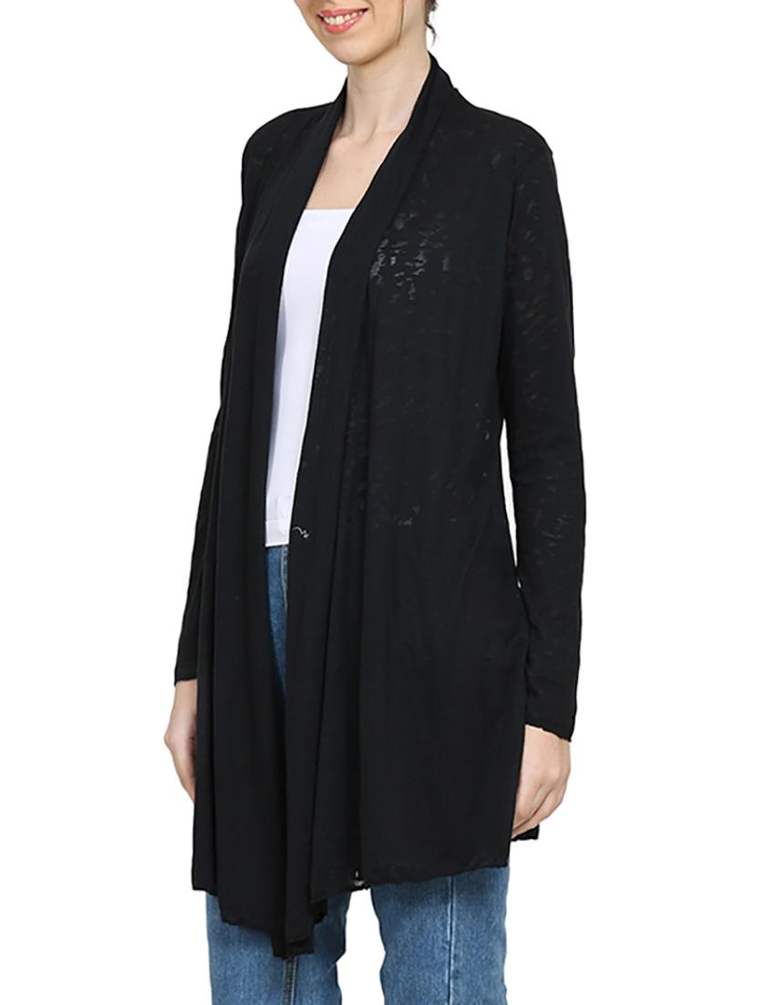 solid black viscose shrug - 15015827 - Zoom Image - 2