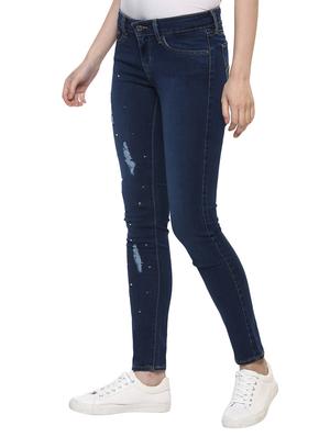 blue distressed denim jeans - 15015894 - Standard Image - 2