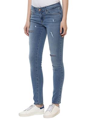 blue distressed denim jeans - 15015924 - Standard Image - 2