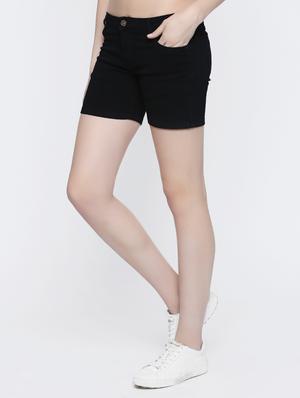 black denim shorts - 15015928 - Standard Image - 2