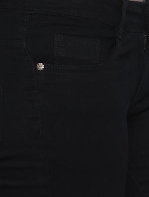 black denim shorts - 15015937 - Standard Image - 5