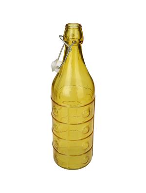 Yellow Designer Glass Bottle - 15016222 - Standard Image - 2