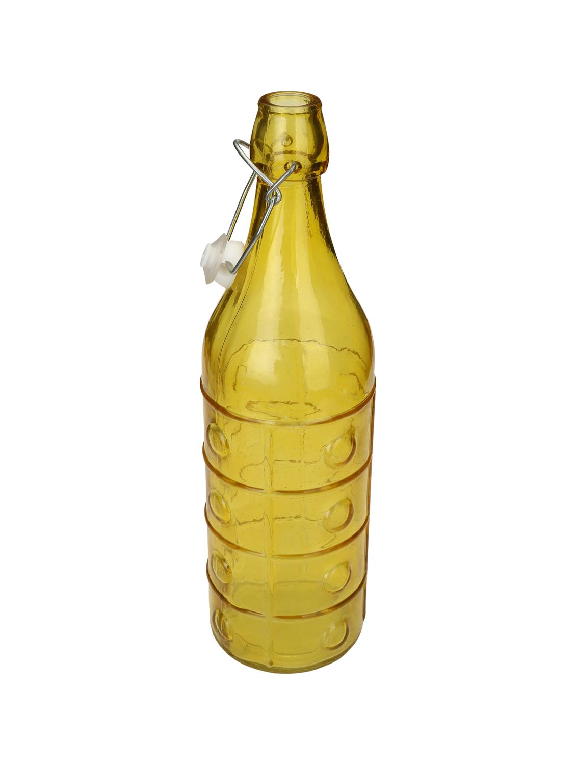 Yellow Designer Glass Bottle - 15016222 - Zoom Image - 2