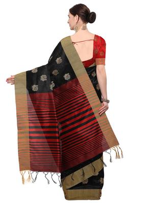 Conversational tussar silk saree with blouse - 15016953 - Standard Image - 2