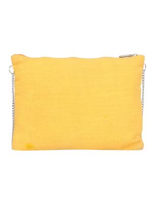yellow cotton regular sling bag - 15017114 - Standard Image - 2