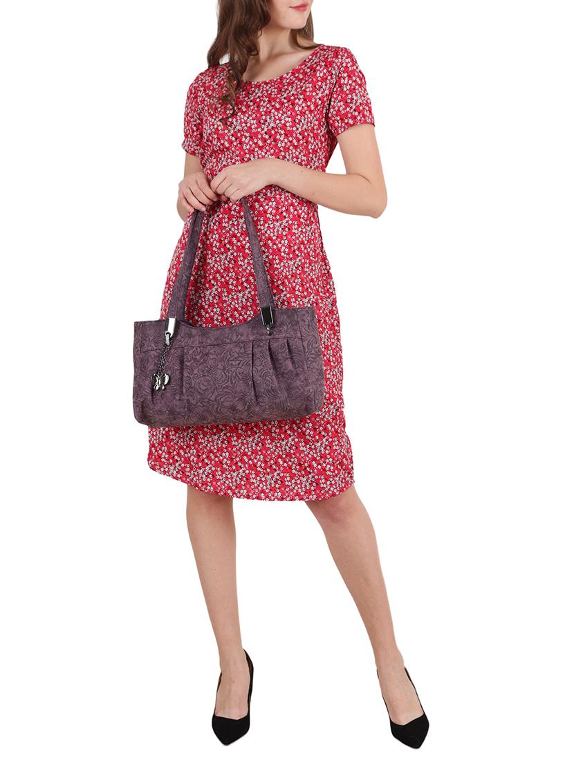 wine leatherette regular handbag - 15018545 - Zoom Image - 5