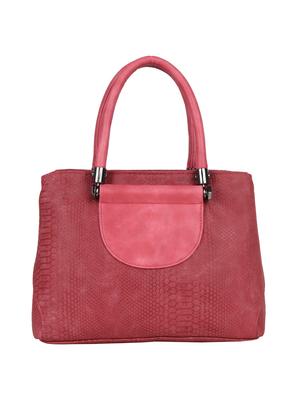 pink leatherette regular handbag - 15018547 - Standard Image - 2