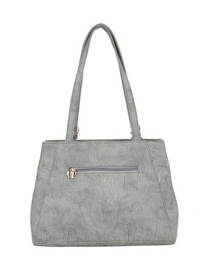 grey leatherette regular handbag - 15018563 - Standard Image - 2