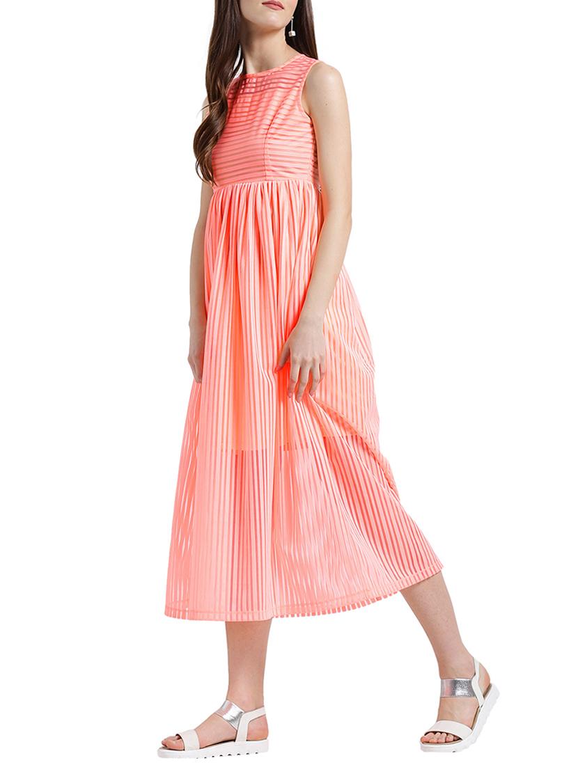 orange striped dress - 15019195 - Zoom Image - 2