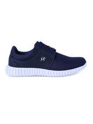 blue Mesh lace up sport shoe - 15019218 - Standard Image - 2