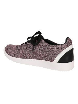 pink Fabric lace up sneaker - 15019229 - Standard Image - 2