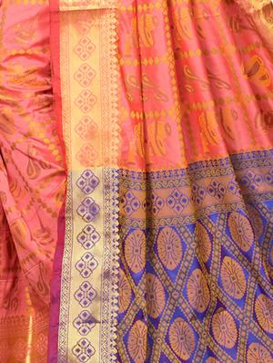Zari Conversational woven saree with blouse - 15019248 - Standard Image - 2