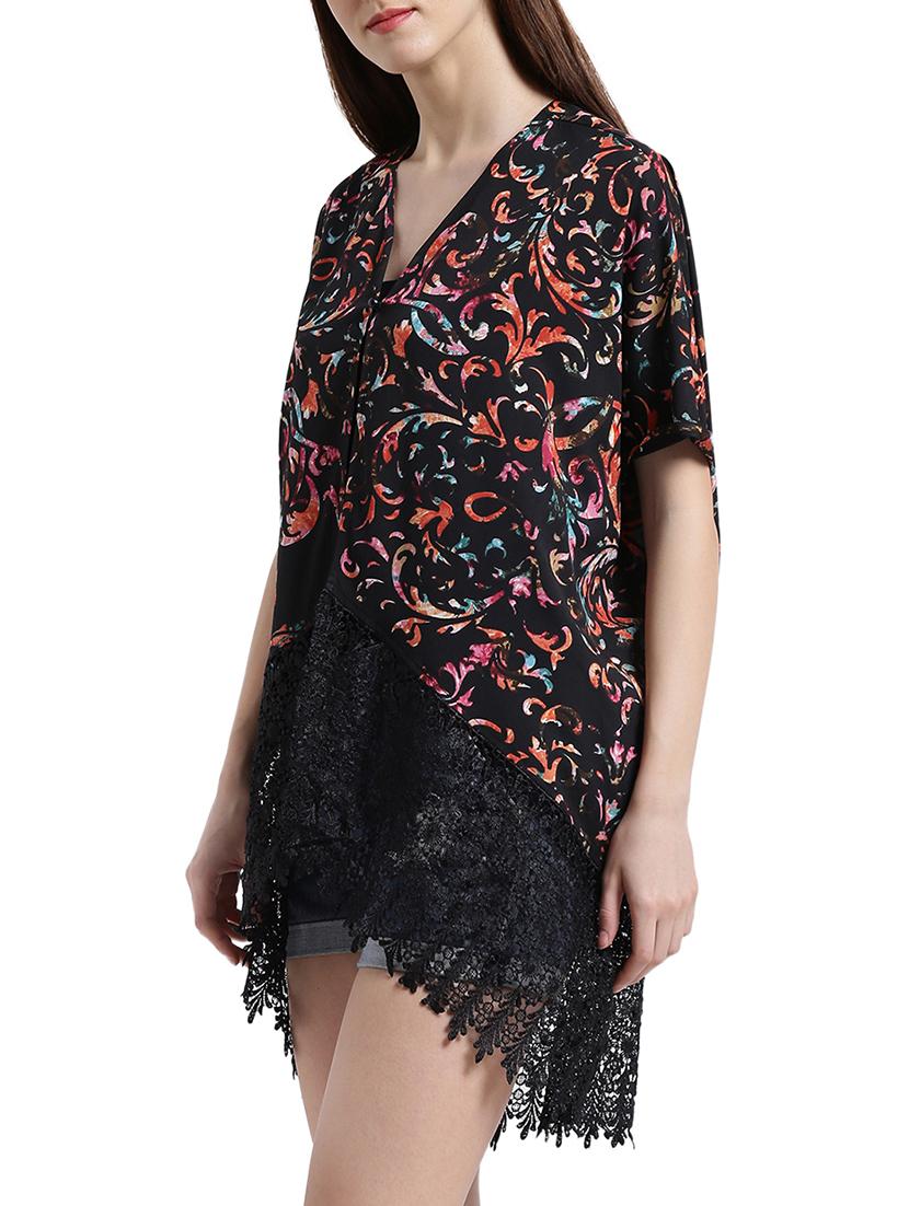 black printed shrug - 15019484 - Zoom Image - 2