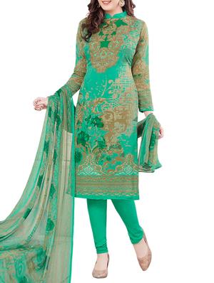 printed un-stitched suit combo - 15019577 - Standard Image - 2