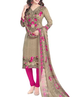 pink synthetic suit combos unstitched - 15019588 - Standard Image - 2