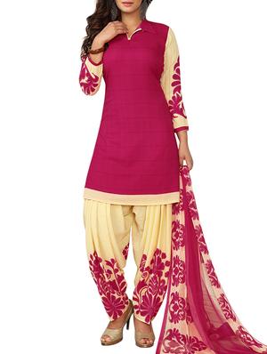pink synthetic suit combos unstitched - 15019664 - Standard Image - 2