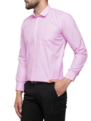 pink cotton formal shirt - 15019709 - Standard Image - 2