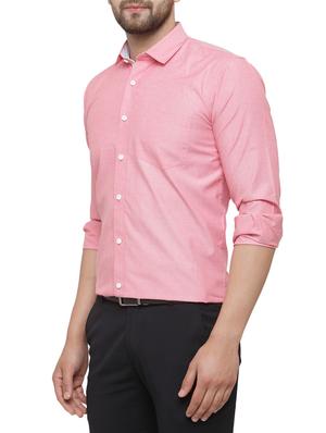 pink cotton formal shirt - 15019710 - Standard Image - 2