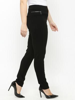 solid black cotton jegging - 15019739 - Standard Image - 2