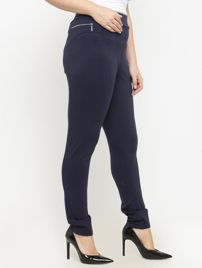 navy blue cotton jegging - 15019740 - Zoom Image - 2