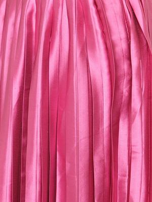 pink solid pleated skirt - 15019748 - Standard Image - 5