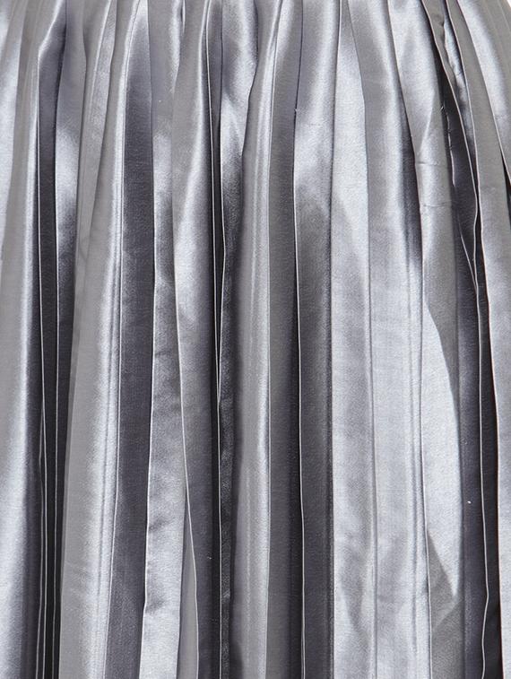 silver solid pleated skirt - 15019750 - Zoom Image - 5