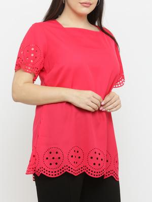 pink solid plus top - 15019818 - Standard Image - 2
