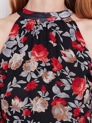 black printed maxi dress - 15020367 - Standard Image - 5
