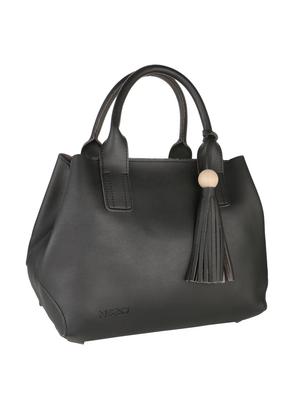 black leatherette handbag - 15020883 - Standard Image - 5