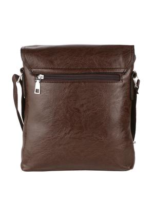 brown leatherette regular sling bag - 15020892 - Standard Image - 2