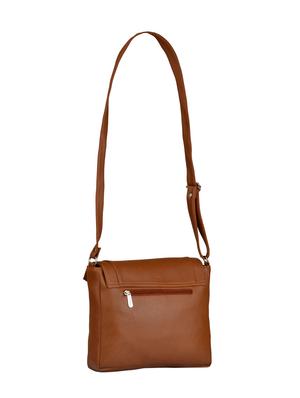tan leatherette regular sling bag - 15021083 - Standard Image - 2