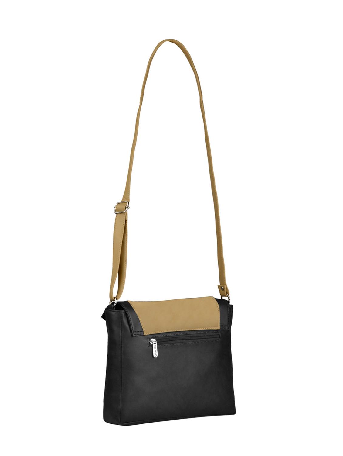 beige leatherette regular sling bag - 15021085 - Zoom Image - 2