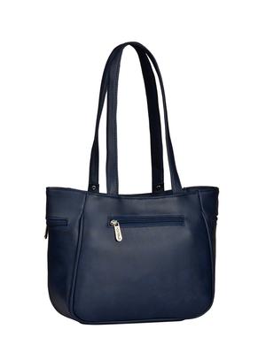 blue leatherette regular handbag - 15021096 - Standard Image - 2