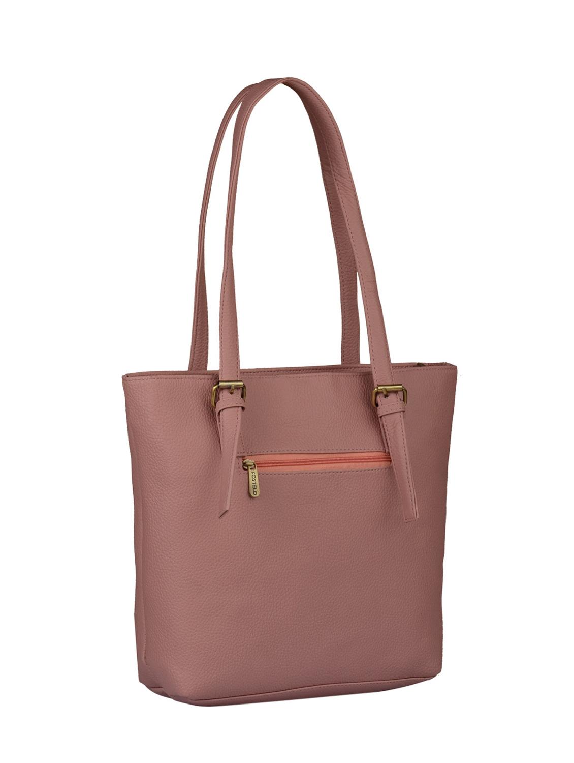 pink leatherette regular handbag - 15021110 - Zoom Image - 2