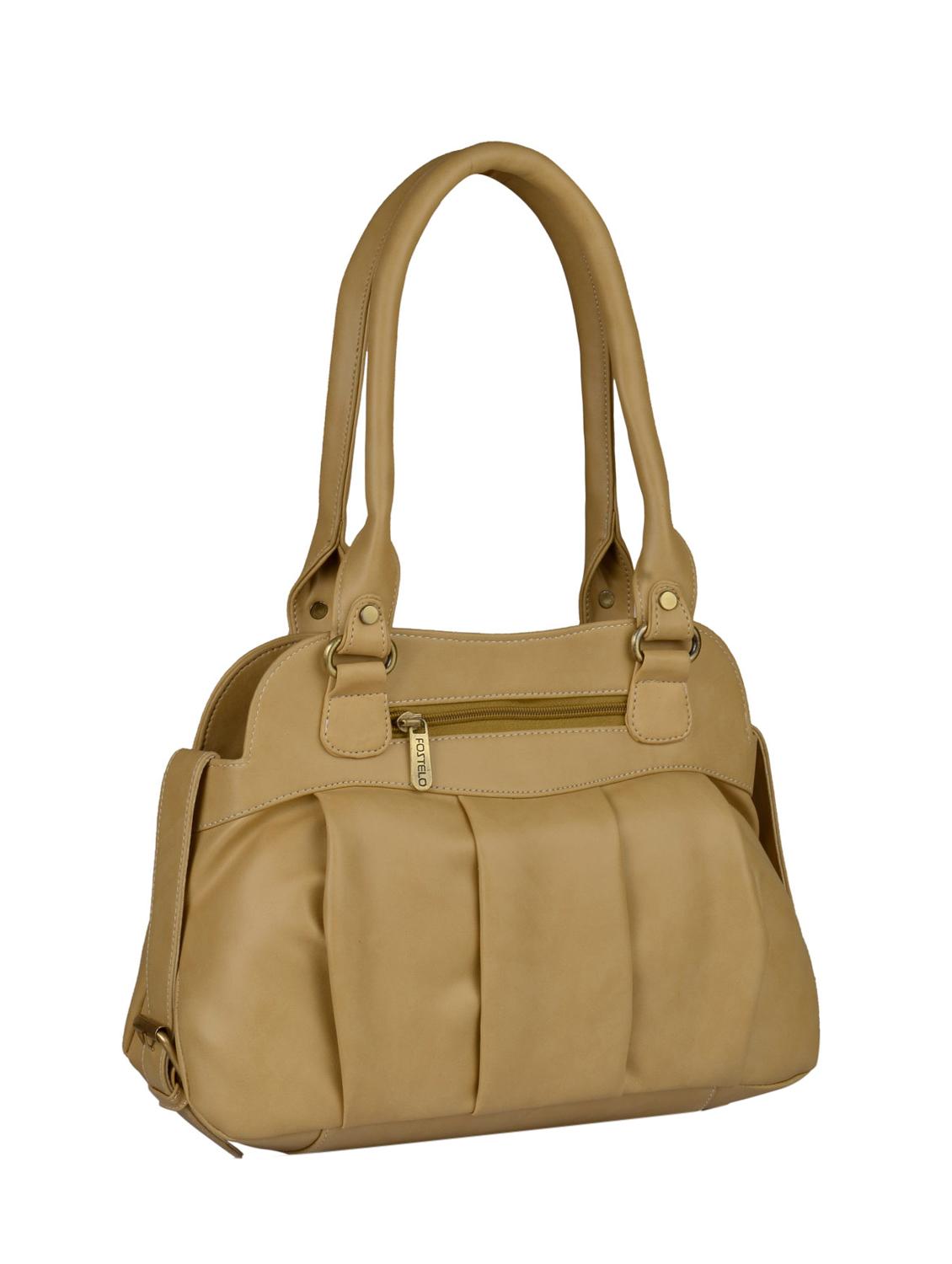 beige leatherette regular handbag - 15021122 - Zoom Image - 2