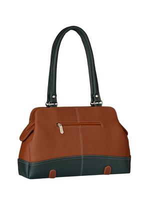 tan leatherette regular handbag - 15021154 - Standard Image - 2